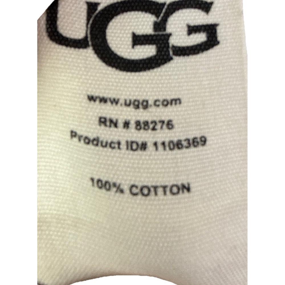 Ugg Poncho Women's Medium Grey Chunky Knit Cowl Neck Sweater Cotton 1k - Picture 5 of 13